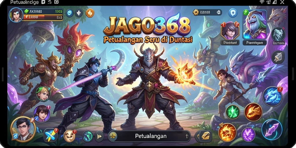 Screenshot JAGO368 menampilkan petualangan menarik di dunia fantasi.