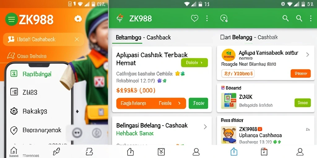 Antarmuka aplikasi ZK988 yang intuitif memudahkan pengguna.