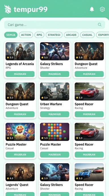 Temukan Aplikasi Populer dan Kanal Uji di tempur99—Akselerasi Digital Anda